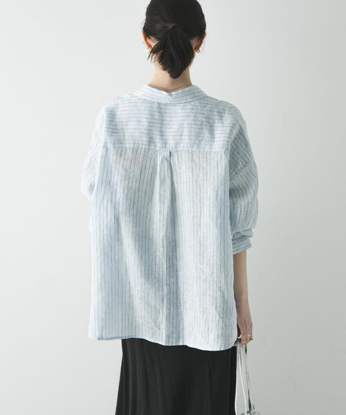 URBAN RESEARCH(アーバンリサーチ)の「リネン2WAYシャツ(シャツ/ブラウス・レディース・ベージュ/ブルー系その他/ホワイト/ブラウン/ピンク系その他・FREE)」の19枚目の写真