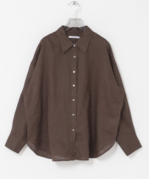 URBAN RESEARCH（アーバンリサーチ）の「リネン2WAYシャツ（シャツ/ブラウス・レディース・ベージュ/ブルー系その他/ホワイト/ブラウン/ピンク系その他・FREE）」の16枚目の写真