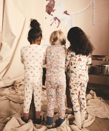 キッズ レギンス3枚セットNavy Floral
