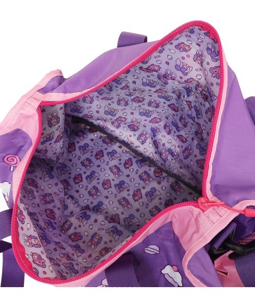 SAC'S BARJean（サックスバージーン）の「【しなこモンチッチ】 折りたたみボストンバッグM（ボストンバッグ・レディース・パープル・FREE）」の17枚目の写真