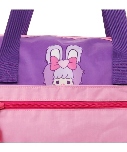 SAC'S BARJean（サックスバージーン）の「【しなこモンチッチ】 折りたたみボストンバッグM（ボストンバッグ・レディース・パープル・FREE）」の10枚目の写真