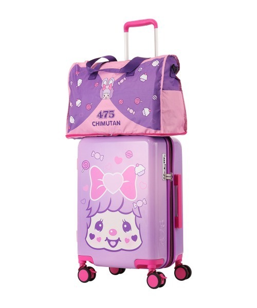 SAC'S BARJean（サックスバージーン）の「【しなこモンチッチ】 折りたたみボストンバッグM（ボストンバッグ・レディース・パープル・FREE）」の5枚目の写真