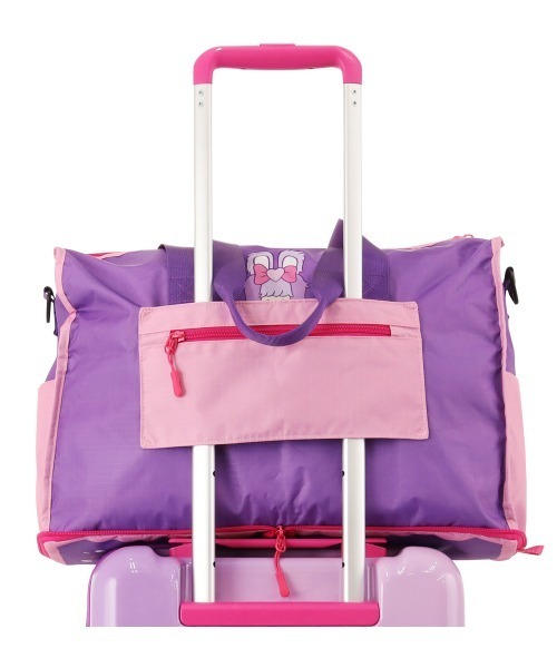 SAC'S BARJean（サックスバージーン）の「【しなこモンチッチ】 折りたたみボストンバッグM（ボストンバッグ・レディース・パープル・FREE）」の6枚目の写真