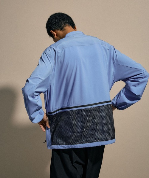 [NUMERALS]BAND COLLAR LONG SLEEVED SHIRT