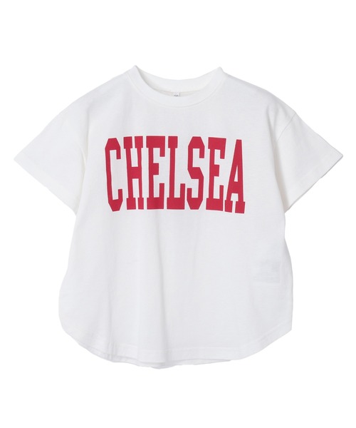 coca(coca)(コカ)の「キッズ 親子お揃いテールカットカレッジビッグTシャツ(Tシャツ/カットソー・キッズ・ライトグレー/ホワイト/ブラック/ライトブルー/B/ブルー/A/チャコール・120/130/140/150)」の21枚目の写真
