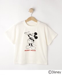 Disney（ディズニー）の「【Disney】フロッキー加工デザインTシャツ（Tシャツ/カットソー）」