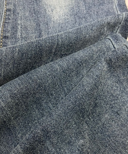 NANEA（ナネア）の「ベルトデザインフレアデニムパンツ（デニムパンツ・レディース・ブラック/ネイビー・SMALL/MEDIUM）」の11枚目の写真