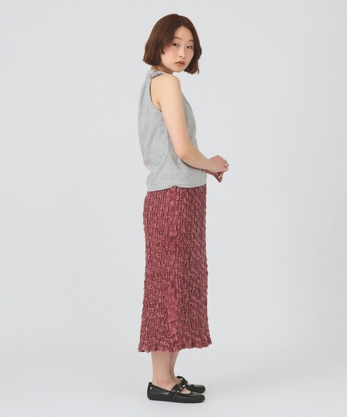 Ray BEAMS(レイビームス)の「アシンメトリー オフショルダー Tシャツ(Tシャツ/カットソー・レディース・ライトグレー/ブラック・ONE SIZE)」の4枚目の写真