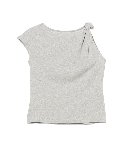 Ray BEAMS(レイビームス)の「アシンメトリー オフショルダー Tシャツ(Tシャツ/カットソー・レディース・ライトグレー/ブラック・ONE SIZE)」の14枚目の写真