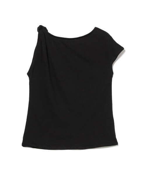 Ray BEAMS(レイビームス)の「アシンメトリー オフショルダー Tシャツ(Tシャツ/カットソー・レディース・ライトグレー/ブラック・ONE SIZE)」の17枚目の写真
