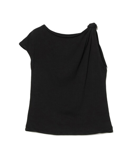 Ray BEAMS(レイビームス)の「アシンメトリー オフショルダー Tシャツ(Tシャツ/カットソー・レディース・ライトグレー/ブラック・ONE SIZE)」の18枚目の写真