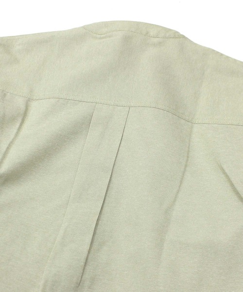 SHISKY(シスキー)の「無地レギュラー バンドカラー オーバーシャツ(914-02)(シャツ/ブラウス・キッズ・ベージュ系その他/ホワイト系その他/グレー系その他/グリーン系その他・120/110/160/150/140/130)」の10枚目の写真