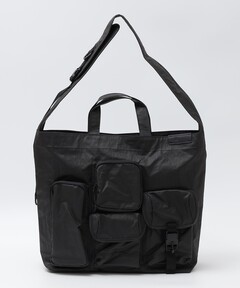 BAICYCLON by bagjack: MULTI POCKET 2WAY TOTE BAG MEDIUM (BLACK2