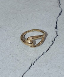 【金属アレルギー軽減】クロッシング ステンレス リング