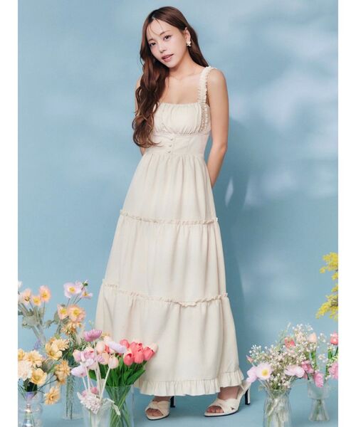 EATME（イートミー）の「ダブルフラワーピアス（ピアス（両耳用）・レディース・ゴールド・FREE）」の5枚目の写真