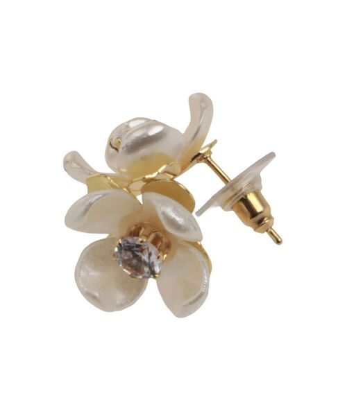 EATME（イートミー）の「ダブルフラワーピアス（ピアス（両耳用）・レディース・ゴールド・FREE）」の13枚目の写真