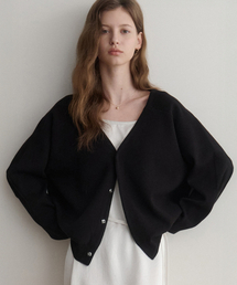 even knit Cardigan (black)