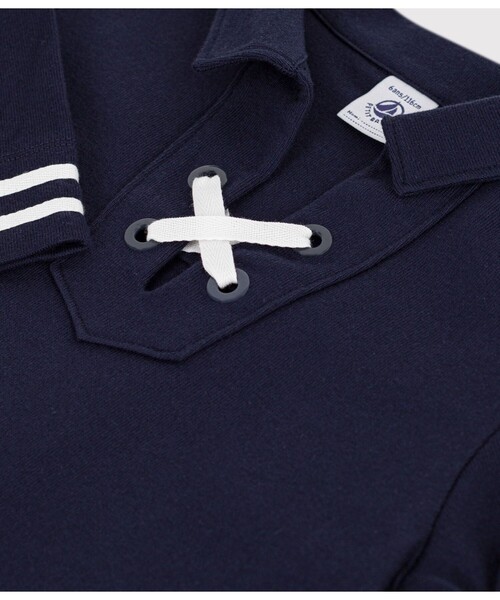 PETIT BATEAU(プチバトー)の「衿つきワンピース(ワンピース・キッズ・ネイビー・10YEAR/6YEAR/8YEAR/12YEAR)」の6枚目の写真