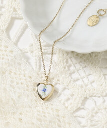 JUNCO Paris（ジュンコパリ）の「Junco Paris/ジュンコパリ vintage porcelain heart necklace / COL26P-FH01 / ヴィンテージ ハートモチーフ ロケット ネックレス（ネックレス）」