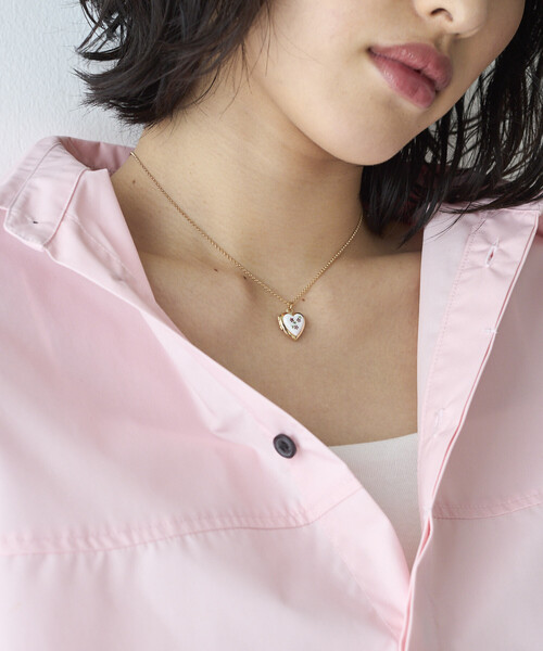 Junco Paris/ジュンコパリ vintage porcelain heart necklace / COL26P