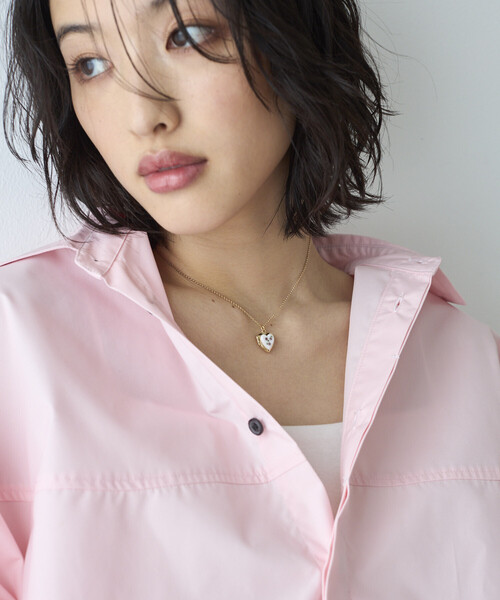 JUNCO Paris(ジュンコパリ)の「Junco Paris/ジュンコパリ vintage porcelain heart necklace / COL26P-FH01 / ヴィンテージ ハートモチーフ ロケット ネックレス(ネックレス・レディース・ブルー/レッド・ONE SIZE)」の4枚目の写真