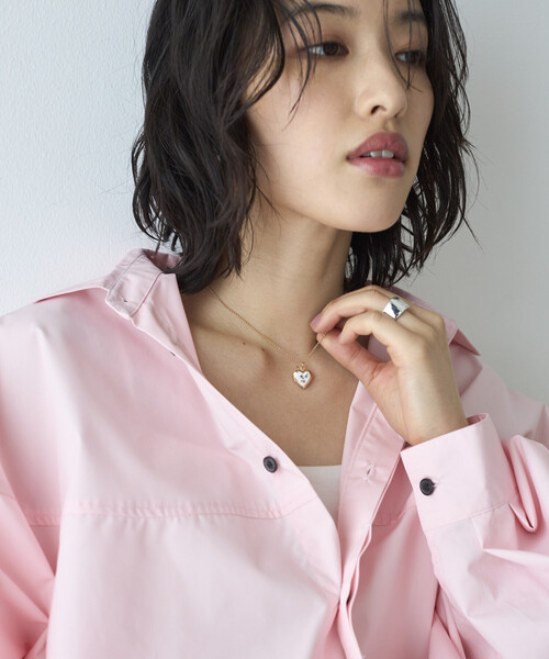 JUNCO Paris(ジュンコパリ)の「Junco Paris/ジュンコパリ vintage porcelain heart necklace / COL26P-FH01 / ヴィンテージ ハートモチーフ ロケット ネックレス(ネックレス・レディース・ブルー/レッド・ONE SIZE)」の5枚目の写真
