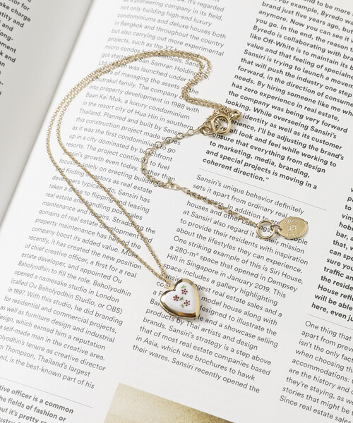 JUNCO Paris(ジュンコパリ)の「Junco Paris/ジュンコパリ vintage porcelain heart necklace / COL26P-FH01 / ヴィンテージ ハートモチーフ ロケット ネックレス(ネックレス・レディース・ブルー/レッド・ONE SIZE)」の10枚目の写真
