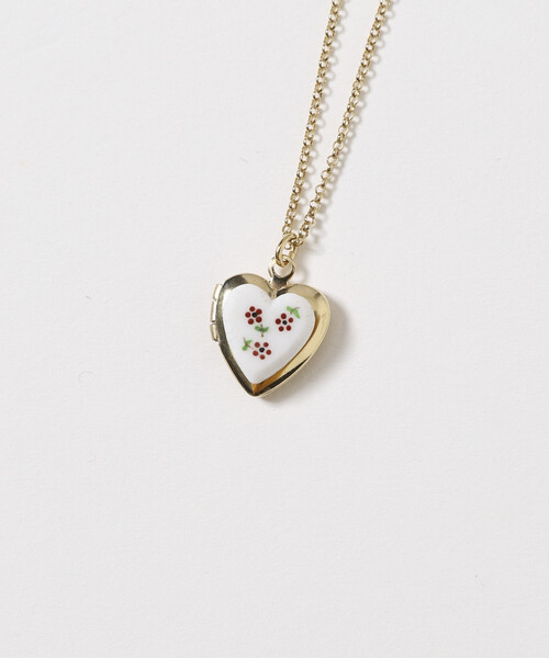 JUNCO Paris(ジュンコパリ)の「Junco Paris/ジュンコパリ vintage porcelain heart necklace / COL26P-FH01 / ヴィンテージ ハートモチーフ ロケット ネックレス(ネックレス・レディース・ブルー/レッド・ONE SIZE)」の14枚目の写真