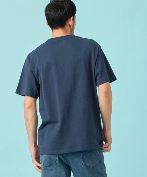 EDWIN(エドウィン)の「EDWIN エドウィン デニムポケット Tシャツ 半袖(Tシャツ/カットソー・メンズ・ネイビー/ブルー/アイボリー/ブラック・MEDIUM/LARGE/X-LARGE)」の8枚目の写真