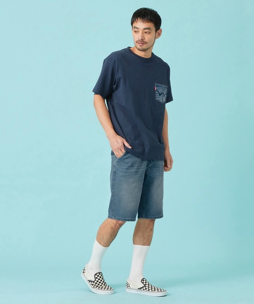 EDWIN(エドウィン)の「EDWIN エドウィン デニムポケット Tシャツ 半袖(Tシャツ/カットソー・メンズ・ネイビー/ブルー/アイボリー/ブラック・MEDIUM/LARGE/X-LARGE)」の12枚目の写真