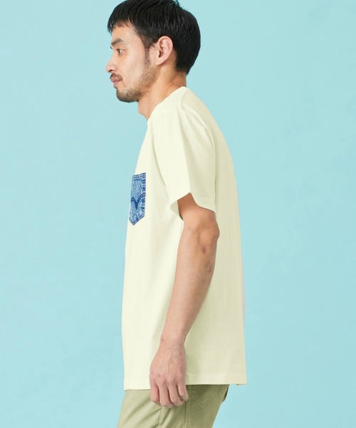 EDWIN(エドウィン)の「EDWIN エドウィン デニムポケット Tシャツ 半袖(Tシャツ/カットソー・メンズ・ネイビー/ブルー/アイボリー/ブラック・MEDIUM/LARGE/X-LARGE)」の14枚目の写真