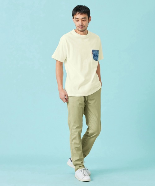 EDWIN(エドウィン)の「EDWIN エドウィン デニムポケット Tシャツ 半袖(Tシャツ/カットソー・メンズ・ネイビー/ブルー/アイボリー/ブラック・MEDIUM/LARGE/X-LARGE)」の19枚目の写真