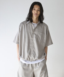 Firsthand（ファーストハンド）の「Firsthand/ファーストハンド スピンドル ストライプ ショートスリーブ シャツ / セットアップ対応（シャツ/ブラウス）」