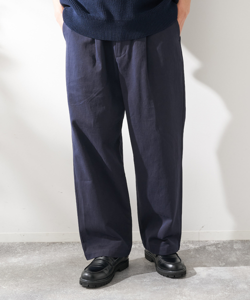 B.C STOCK(ベーセーストック)の「FORHUS ストレートイージーチノ(チノパンツ・メンズ・アイボリー/ベージュ/ネイビー・MEDIUM/LARGE)」の3枚目の写真