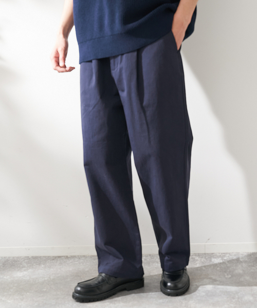 B.C STOCK(ベーセーストック)の「FORHUS ストレートイージーチノ(チノパンツ・メンズ・アイボリー/ベージュ/ネイビー・MEDIUM/LARGE)」の13枚目の写真