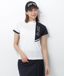 【PING APPAREL】クイックドライバイカラー半袖カノコハイネックカットソー <PERFORMANCE> (LADIES)