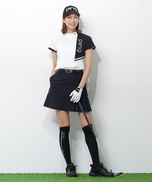 PING(ピン)の「【PING APPAREL】クイックドライバイカラー半袖カノコハイネックカットソー <PERFORMANCE> (LADIES)(Tシャツ/カットソー・レディース・ブラック/ホワイト/ピンク・L/M/LL/S)」の11枚目の写真
