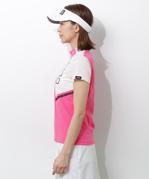PING(ピン)の「【PING APPAREL】クイックドライバイカラー半袖カノコハイネックカットソー <PERFORMANCE> (LADIES)(Tシャツ/カットソー・レディース・ブラック/ホワイト/ピンク・L/M/LL/S)」の17枚目の写真