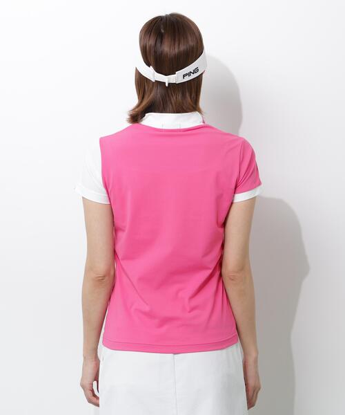 PING(ピン)の「【PING APPAREL】クイックドライバイカラー半袖カノコハイネックカットソー <PERFORMANCE> (LADIES)(Tシャツ/カットソー・レディース・ブラック/ホワイト/ピンク・L/M/LL/S)」の18枚目の写真