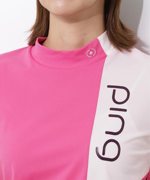 PING(ピン)の「【PING APPAREL】クイックドライバイカラー半袖カノコハイネックカットソー <PERFORMANCE> (LADIES)(Tシャツ/カットソー・レディース・ブラック/ホワイト/ピンク・L/M/LL/S)」の19枚目の写真