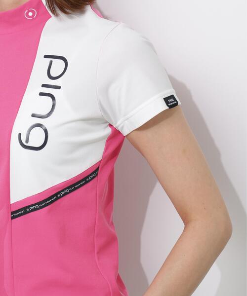 PING(ピン)の「【PING APPAREL】クイックドライバイカラー半袖カノコハイネックカットソー <PERFORMANCE> (LADIES)(Tシャツ/カットソー・レディース・ブラック/ホワイト/ピンク・L/M/LL/S)」の20枚目の写真