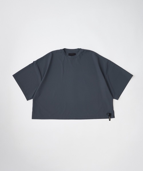 ADAM PATEK(アダムパテック)の「ADAMPATEK ripple widebox T Tシャツ(Tシャツ/カットソー・メンズ・ブラック/グレー・2/1)」の2枚目の写真