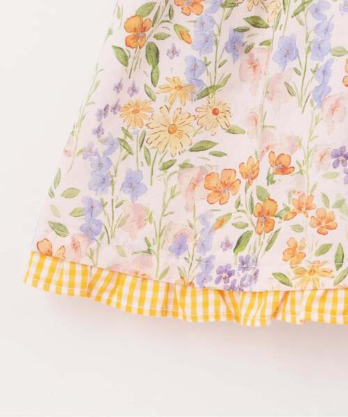 sense of wonder(センスオブワンダー)の「フラワーガーデンベビースーツ(ロンパース・キッズ・ピンク/イエロー・70-80cm)」の7枚目の写真