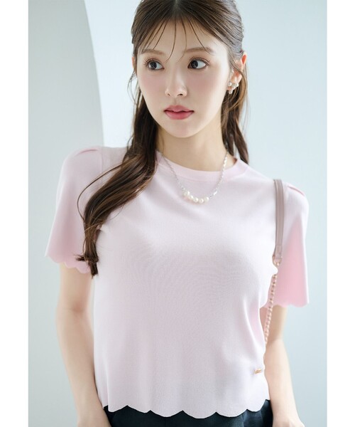 TOCCA(トッカ)の「LITTLE RIPPLES ニットトップス(ニット/セーター・レディース・アイボリー系/ピンク系/ブラック系・SMALL/MEDIUM)」の3枚目の写真