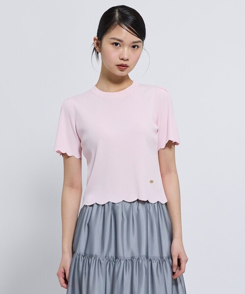TOCCA(トッカ)の「LITTLE RIPPLES ニットトップス(ニット/セーター・レディース・アイボリー系/ピンク系/ブラック系・SMALL/MEDIUM)」の6枚目の写真