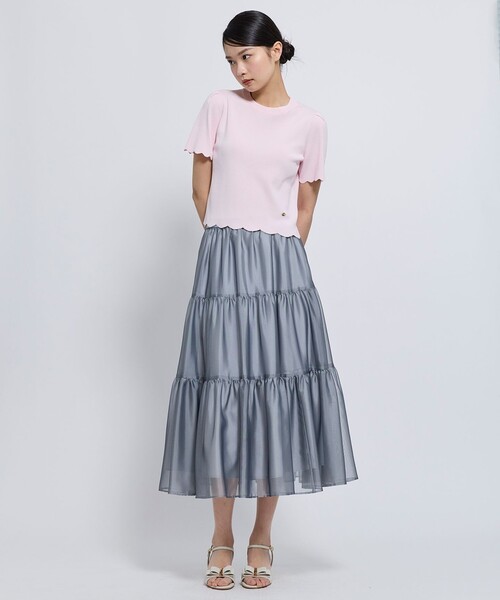 TOCCA(トッカ)の「LITTLE RIPPLES ニットトップス(ニット/セーター・レディース・アイボリー系/ピンク系/ブラック系・SMALL/MEDIUM)」の10枚目の写真