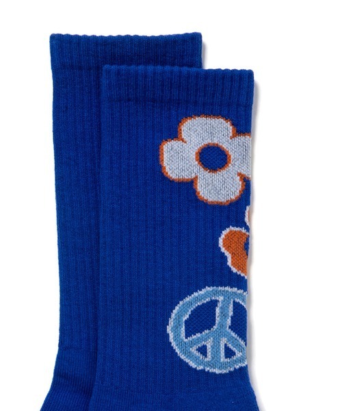 430(フォーサーティ)の「mko13575- CM BOTA LONG SOX ロングソックス(26-050)(ソックス/靴下・メンズ・ブルー/ブラック/ホワイト・FREE)」の4枚目の写真