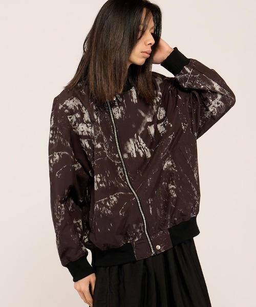 NO ID.（ノーアイディ）の「mj11497- ﾗｲﾀﾞｰｽBIG-MA-1-BLZ  ＭＡ-１ブルゾン(458006-456B)（MA-1・メンズ・ブラック/ブラック系その他・ONE SIZE）」の6枚目の写真