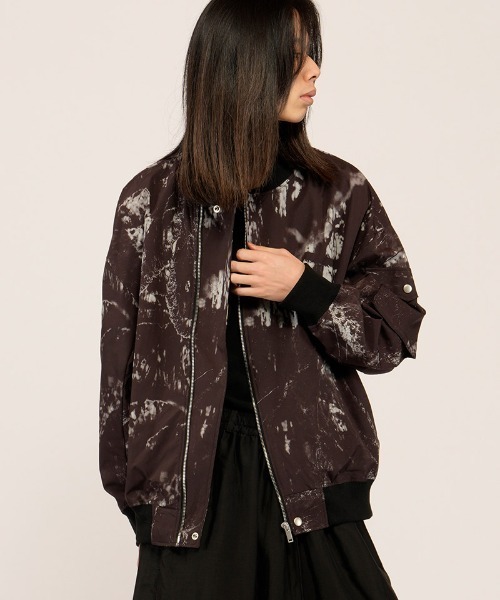 NO ID.（ノーアイディ）の「mj11497- ﾗｲﾀﾞｰｽBIG-MA-1-BLZ  ＭＡ-１ブルゾン(458006-456B)（MA-1・メンズ・ブラック/ブラック系その他・ONE SIZE）」の7枚目の写真