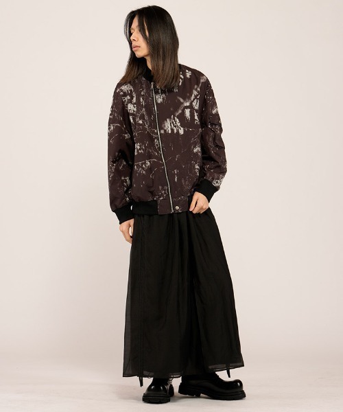 NO ID.（ノーアイディ）の「mj11497- ﾗｲﾀﾞｰｽBIG-MA-1-BLZ  ＭＡ-１ブルゾン(458006-456B)（MA-1・メンズ・ブラック/ブラック系その他・ONE SIZE）」の8枚目の写真